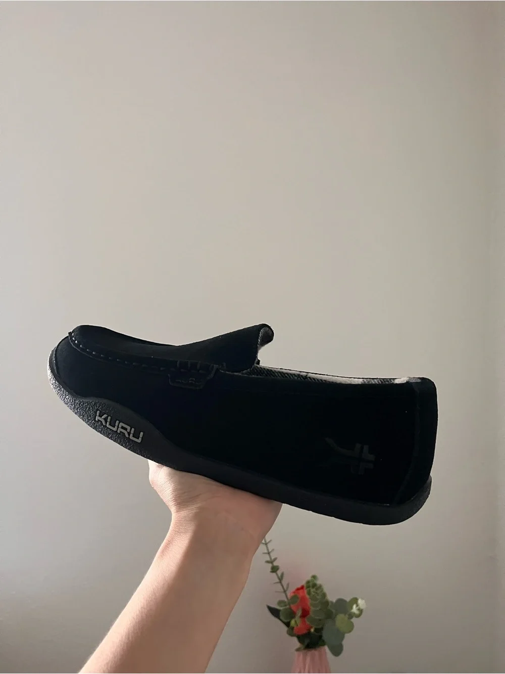 KURU Men’s Loft Black Slippers Size 10 Orthopedic Shoes